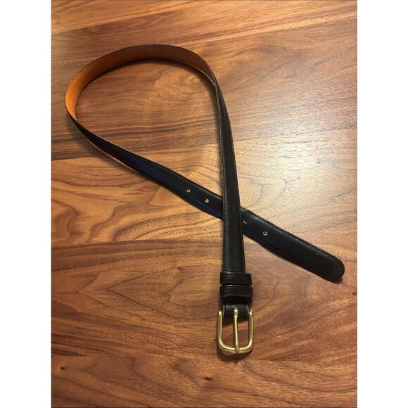 Coach Black Leather Belt with Brass Buckle - 36 main image 5